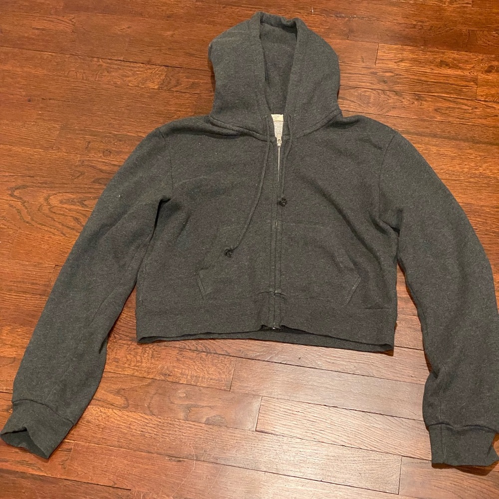 Cropped Brandy Melville zip up